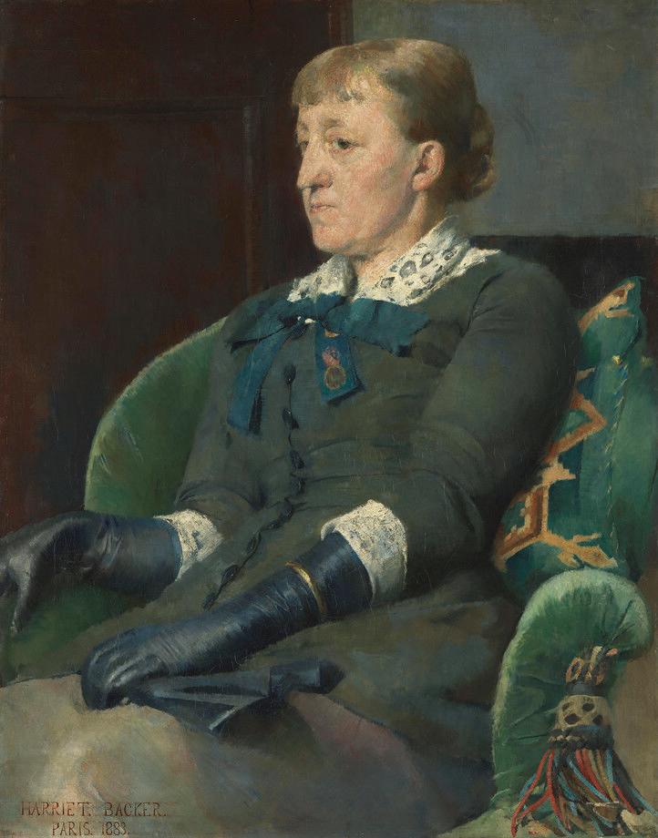 Harriet Backer (1845-1932), L’Artiste Kitty Kielland, 1883. Huile sur toile, 84 × 67 cm. Oslo, National Museum.